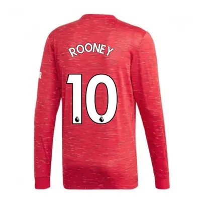 (M) Man Utd Adidas Home Long Sleeve Shirt (ROONEY 10)