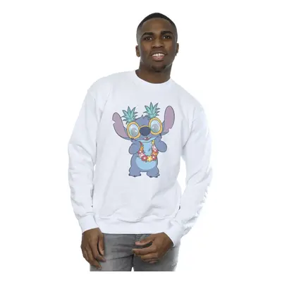 (5XL, White) Disney Mens Lilo And Stitch Tropical Fun Sweatshirt