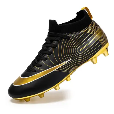 (Black, 37) Kids Adult Football Boots TF Training Shoes