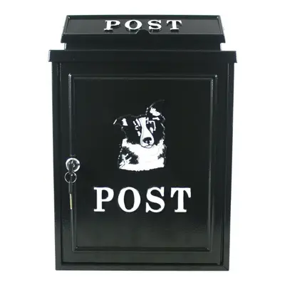 (Collie Dog) Vintage Decor Post Box Animal Design