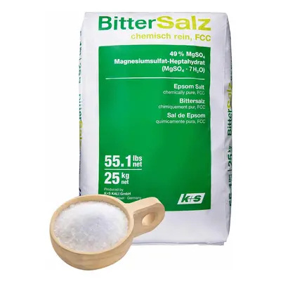 (25Kg) Epsom Salt Bath Salts Organic BP FCC Food Grade