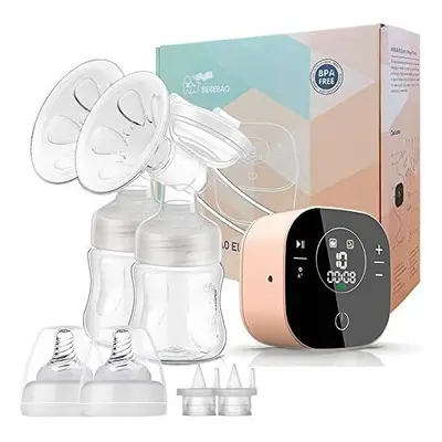 Electric Double Breast Pump, Breastfeeding Pump with Modes & Levels,Ultra-Quiet Rechargeable Mil