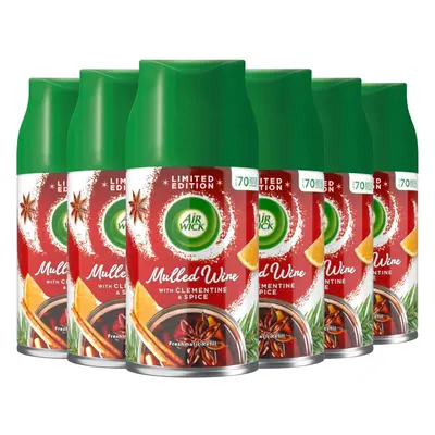 6 x Air Wick Freshmatic Max Automatic Spray Refill 250ml - Mulled Wine