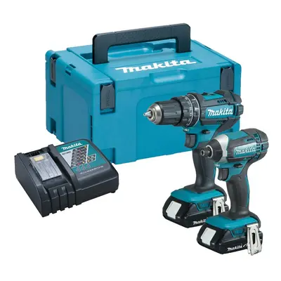 Makita DLX2131 18v Twin Pack DHP482 Combi Drill + DTD152Z Impact Driver - Batt