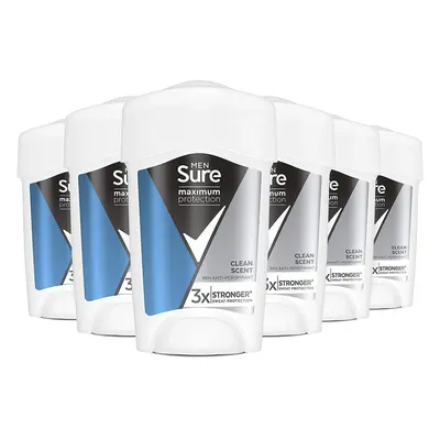 Sure Maximum Protection Clean Scent 96h protection Male Antiperspirant Deodorant Cream Stick for