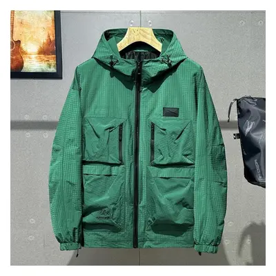 (green, 11XL) Plus Size 5xl-12xl Oversize Jackets For Men Fashion Multiple Pockets Men&apos;s Tr