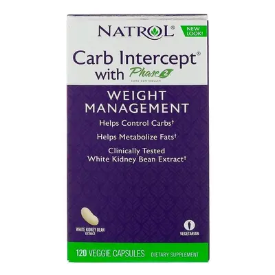 Natrol Carb Intercept with Phase 2, vcaps