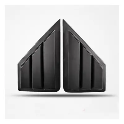 (matte black) 2pcs Car Rear Windows Cover Sticker Window Triangle Shutters Trim For Toyota C-hr 