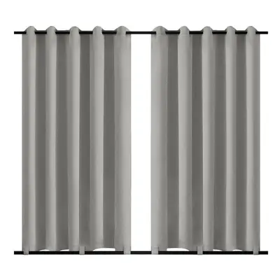 (light gray, 71&apos;&apos;*96&apos;&apos;-1 Panel) Waterproof Extra Large Patio Curtains Windpr