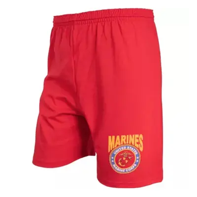 Men's Red Running Short - Marines Small