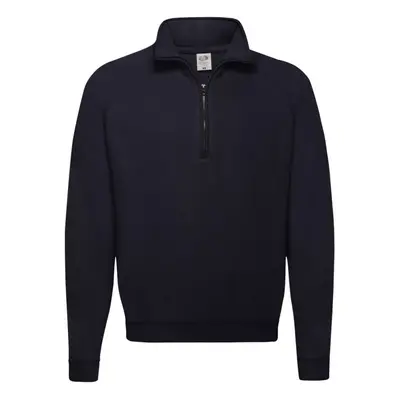 Fruit of the Loom Mens Classic 80/20 Zip Neck Sweatshirt