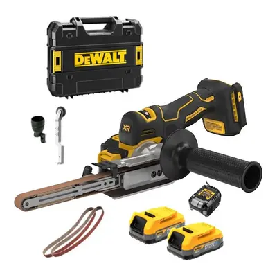 Dewalt DCM200E2T 18v XR Cordless Brushless Powerfile Bandsaw Sander + Powerstack