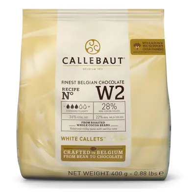 Callebaut White Chocolate 'W2' Callets - 7x0.4kg