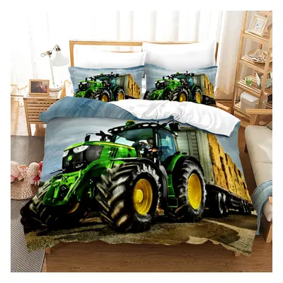 (Style 10, Double(200X200CM/3PCS)) Tractor Series Bedding Single Double Duvet Cover