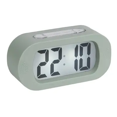 (Green) Karlsson Gummy Silicone Alarm Clock with Snooze Function