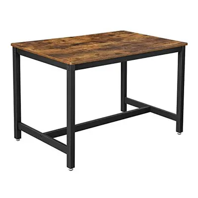 VASAGLE Dining Table for People, Kitchen Table, x x cm, Heavy Duty Metal Frame, Industrial Style