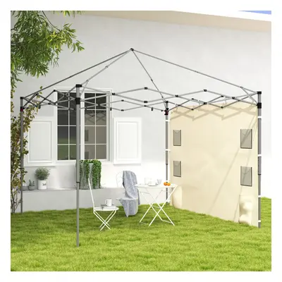 Outsunny Side Panel for 3x3 m Pop Up Gazebos, Pack Sidewall Only, Beige