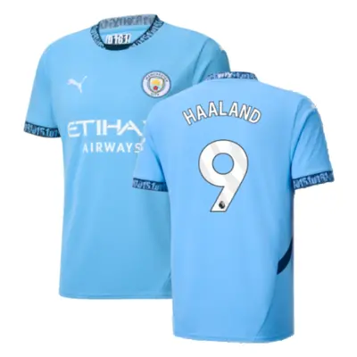 (S) Man City Home Shirt (Haaland 9)