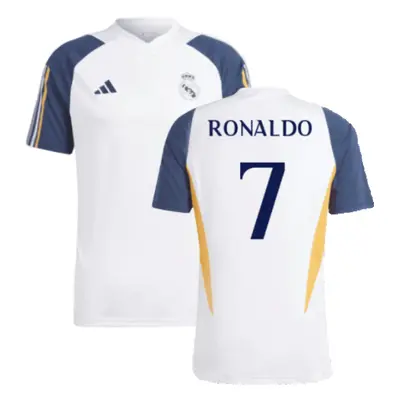 (3XL) Real Madrid Training Shirt (White) (Ronaldo 7)