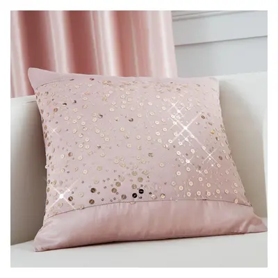 Glitzy Cushion Cover 43cm x 43cm Blush