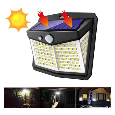 128LED Solar Light Infrared Motion Sensor Garden Security Wall Light Modes 20Ft Sensing Distance