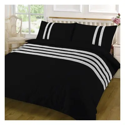 (King, Black) Duvet Cover Set Luxury Bedding Set 100% Egyptian Cotton Percale Thread Count