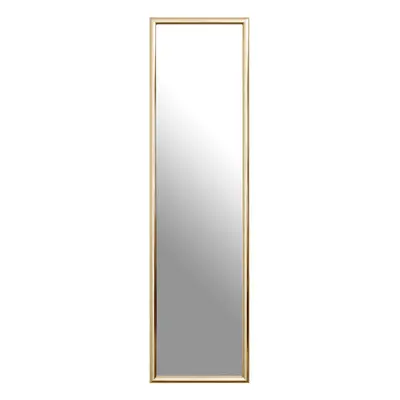 Premier Housewares Gold Plastic Frame Over Door Mirror