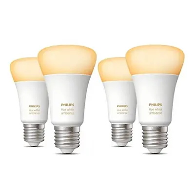 Philips Hue NEW White Ambiance Smart Light Bulb Pack 60W - Lumen [E27 Edison Screw] With Bluetoo