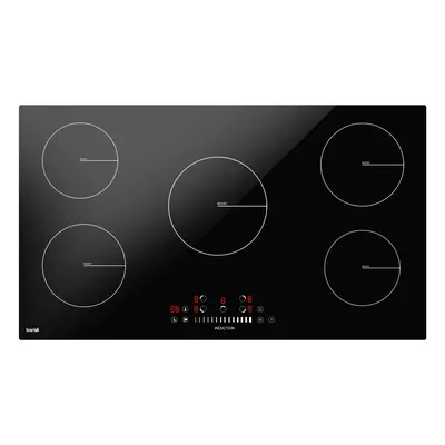 90cm Induction Hob, Cooking Zones, Boost Function, Settings, Slider Touch Control, 9300W - DH180