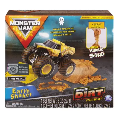 Monster Jam Earth Shaker Monster Dirt Starter Set Featuring 8oz of Monster Dirt and Official 1:6