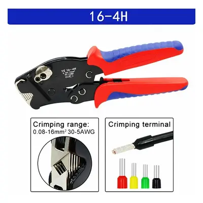 (Only Plier) Ferrule Crimping Tool Kit, Hexagonal Ferrule Crimper Self-adjustable Ratchet Wire C