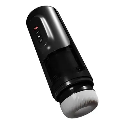 (black) 4-in-1 Automatic Male Masturbator With Sucking Heated Vibration And Articulation Penis P