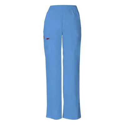 Dickies Women's Signature Elastic Waist Scrubs Pant Ciel Blue XX-Small Petite