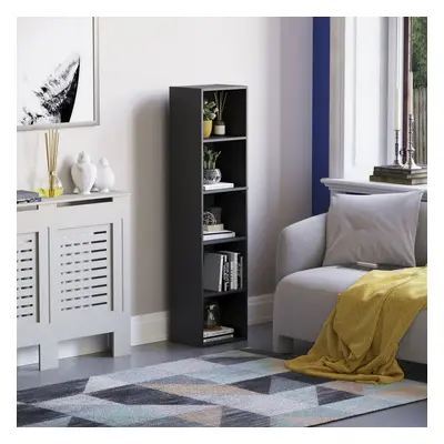 (Black) Oxford Tier Cube Bookcase Tall Storage Display