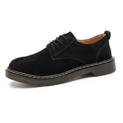 (black, 42) Classic Suede Leather Oxford Shoes For Men Flats Comfortable Casual Shoes Moccasins 