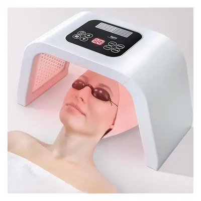 (white, EU Plug) Led-face-light-therapy, In Color Led Face Mask Facial Body Beauty Equipment