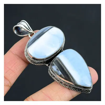 Owyhee Opal Gemstone Pendant Solid Sterling Silver Pendant Jewelry Gift For Unisex