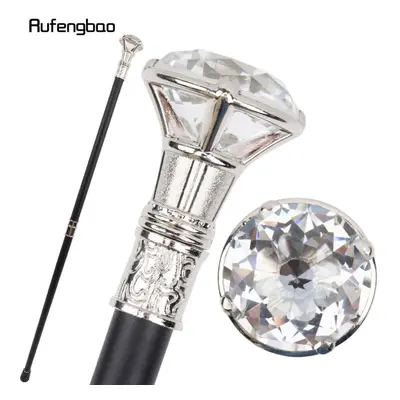 (as the picture) Transparent Diamond Type White Walking Stick Fashion Decorative Walking Cane Ge