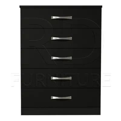 Ready assembled Classic Drawer Chest Black