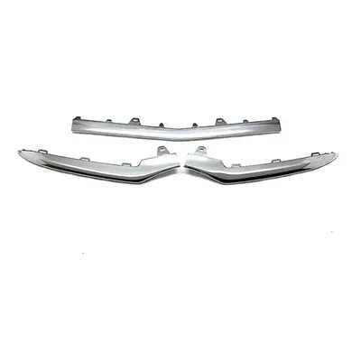 3Pcs Chrome Front Bumper Moulding Lip Trim Strip for E Class W212 A2128852774 A2128852874 A21