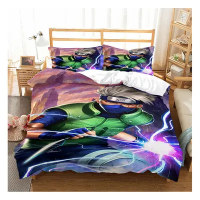 (Style 12, Double) Naruto Bedding Single Double Duvet Cover Cartoon