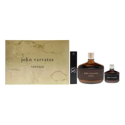 Vintage by John Varvatos for Men - Pc Gift Set 4.2oz Vintage EDT Spray, 0.57oz XX EDT Spray, 0.5