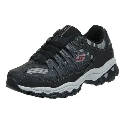 Skechers mens Afterburn M. Fit fashion sneakers Charcoal/Black 11.5 X-Wide US