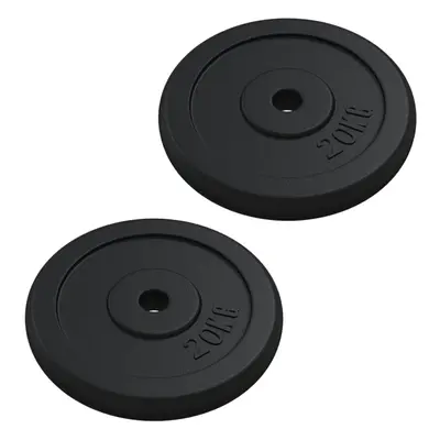 vidaXL Weight Plate kg Cast Iron Barbell Fitness Dumbbell Weight Plate