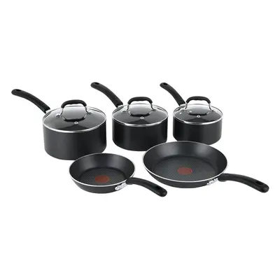 Tefal Premium Non-stick Cookware Set with Induction, Pieces - Black