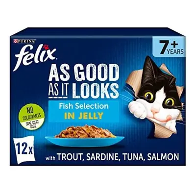 Felix As Good As It Looks Senior Cat Food Fish x 100g