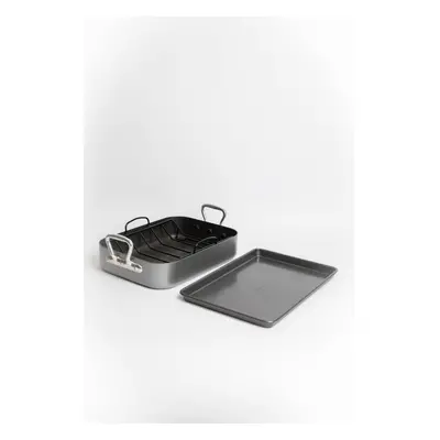 MasterClass Non-Stick Roaster with Rack, 36x27.5x7.5cm, Display Boxed MasterClass Non-Stick Baki