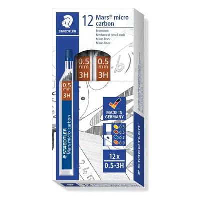 Staedtler Mars Micro 0.5 mm 3H Refill Lead for Mechanical Pencils (Pack of Tubes)