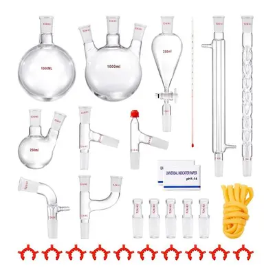 Vevor SYSZLTJJPWW1IZZ32V0 3.3 Boro Lab ml Essential Oil Distillation Apparatus Kit - Piece