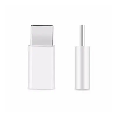 (White) USB 3.1 Type-C to Micro USB Female Adapter for Tablet Cell Phone